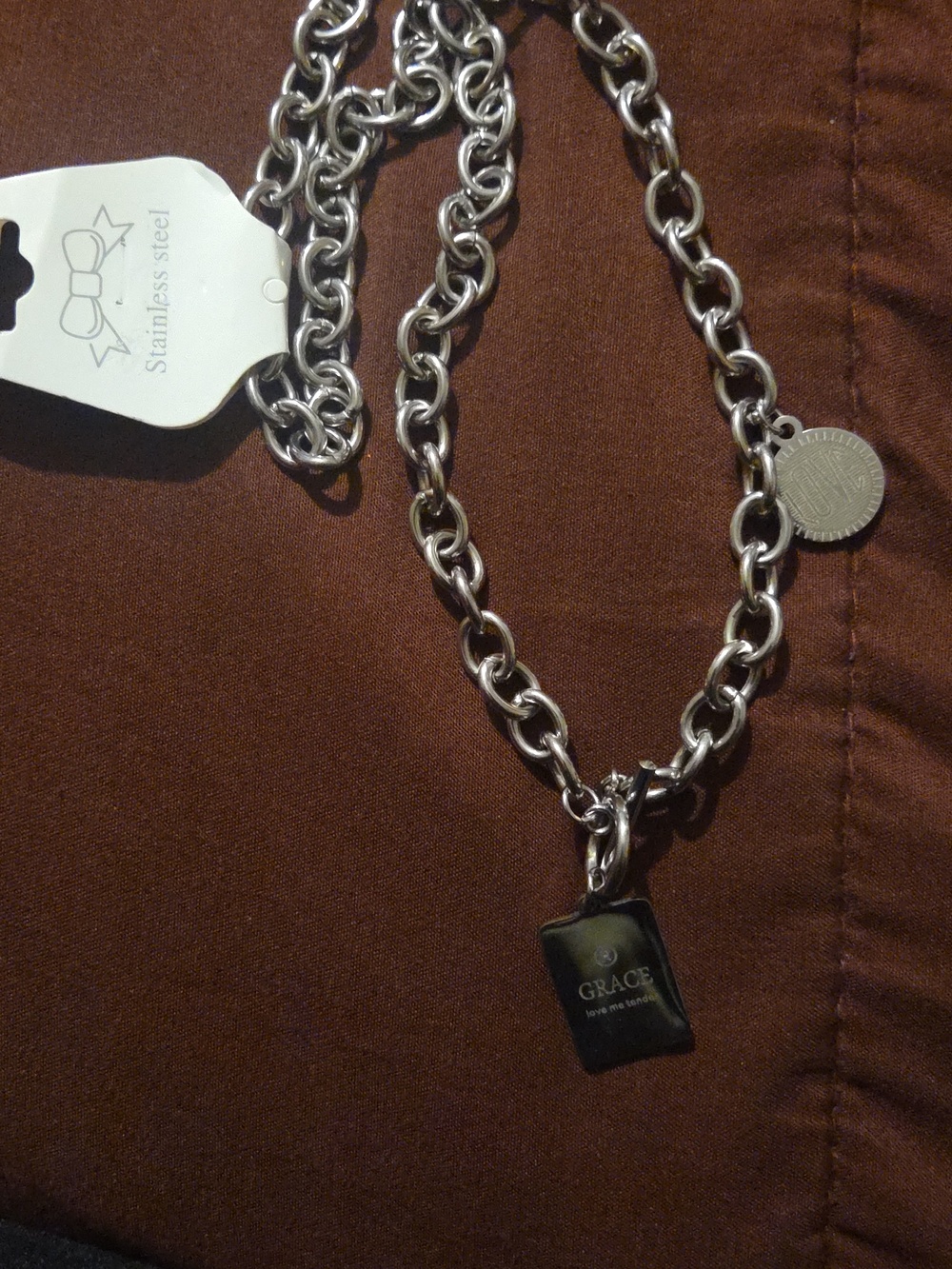 Love & Grace Women's Stainless Steel Necklace, Y2K